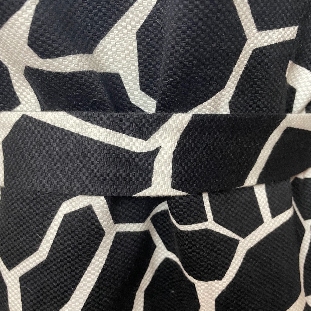 Vintage black white mod graphic belt sixties coat! - Picture 12 of 13